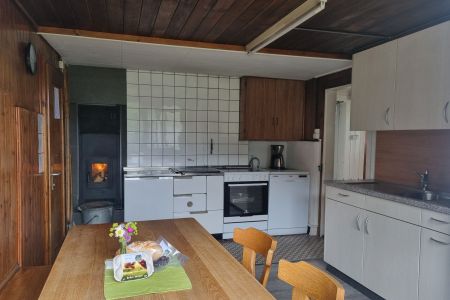 Küche mit Kamin